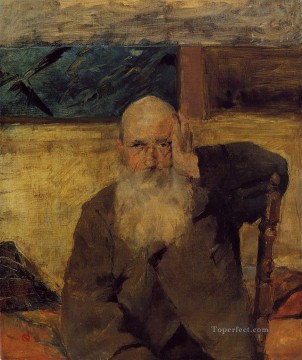  Henri Oil Painting - Old Man at Celeyran post impressionist Henri de Toulouse Lautrec